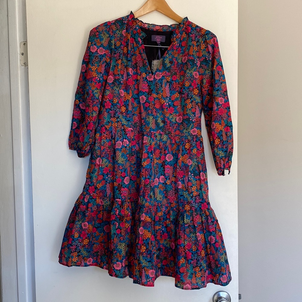 J.Crew x Liberty popover dress in Ciara print XXS